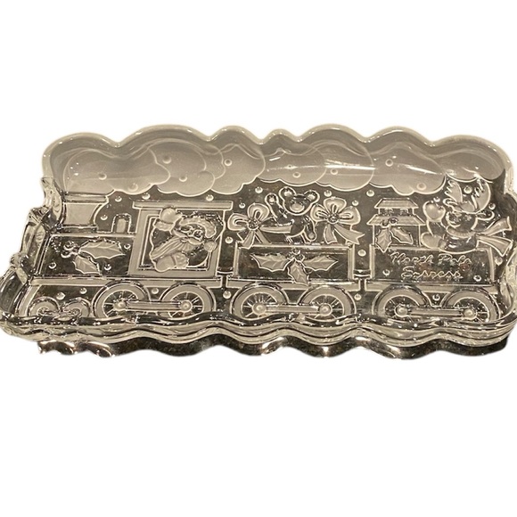 Gorham Other - Gorham Crystal Holiday Traditions North Pole Express Serving Dish